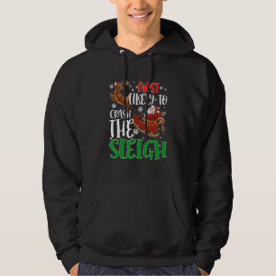 Most Likely To Crash The Sleigh Family Christmas Hoodie