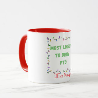 Most Likely to Deny PTO Christmas Group Mug