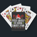 Most Likely To Drink Santa's Milk Funny Christmas  Playing Cards<br><div class="desc">Most Likely To Drink Santa's Milk Funny Christmas</div>