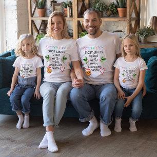 Most Likely To Eat All Cookies and Blame Santa T-Shirt