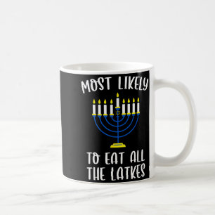 Most Likely To Eat All Latkes Hanukkah Group Match Coffee Mug