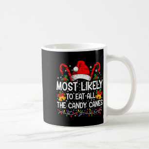 Most Likely To Eat All The Candy Canes Christmas  Coffee Mug