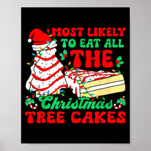 Most Likely To Eat All The Christmas Tree Cakes -  Poster
