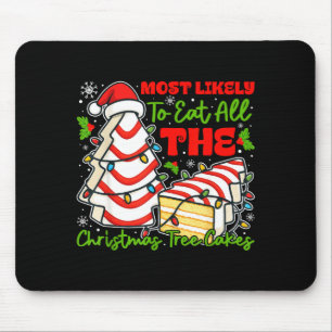 Most Likely To Eat All The Christmas Tree Cakes Re Mouse Pad