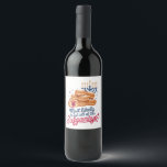 Most Likely to Eat All the Sufganiyot Hanukkah Jew Wine Label<br><div class="desc">Sufganiyot Lover,  Eat All Sufganiyot,  Hanukkah Food Humour,  Jewish Doughnut Meme,  Festival of Lights Treat,  Hanukkah 2025,  Jelly Doughnut Obsession,  Holiday Sweet Tooth,  Jewish Culture Funny,  Traditional Food Comedy</div>