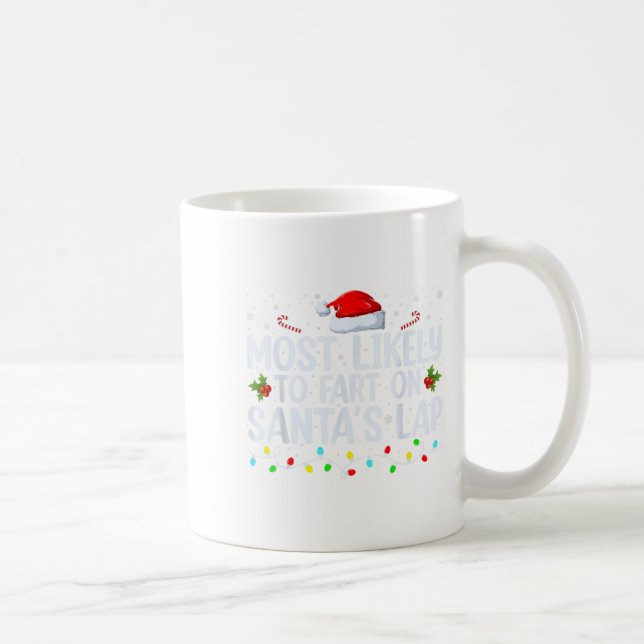 Most Likely To Fart On Santa's Lap Family Matching Coffee Mug (Right)