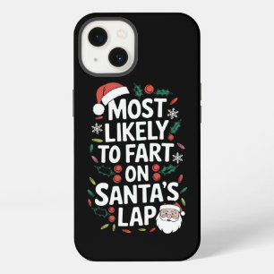 Most Likely To Fart On Santa's Lap Family Matching iPhone 13 Case