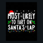 Most Likely To Fart On Santa's Lap Family Matching Poster<br><div class="desc">Most Likely To Fart On Santa's Lap Family Matching Christmas 2</div>