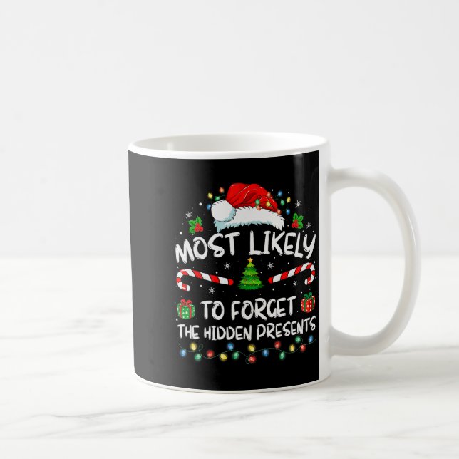 Most Likely To Forget The Hidden Family Christmas  Coffee Mug (Right)