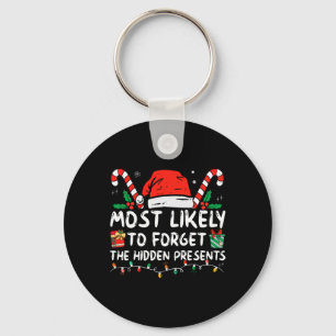 Most Likely To Forget The Hidden Presents Family C Key Ring