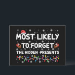 Most Likely To Forget The Hidden Presents Xmas Invitation<br><div class="desc">Most Likely To Forget The Hidden Presents Xmas</div>