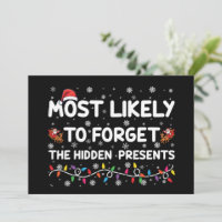 Most Likely To Forget The Hidden Presents Xmas
