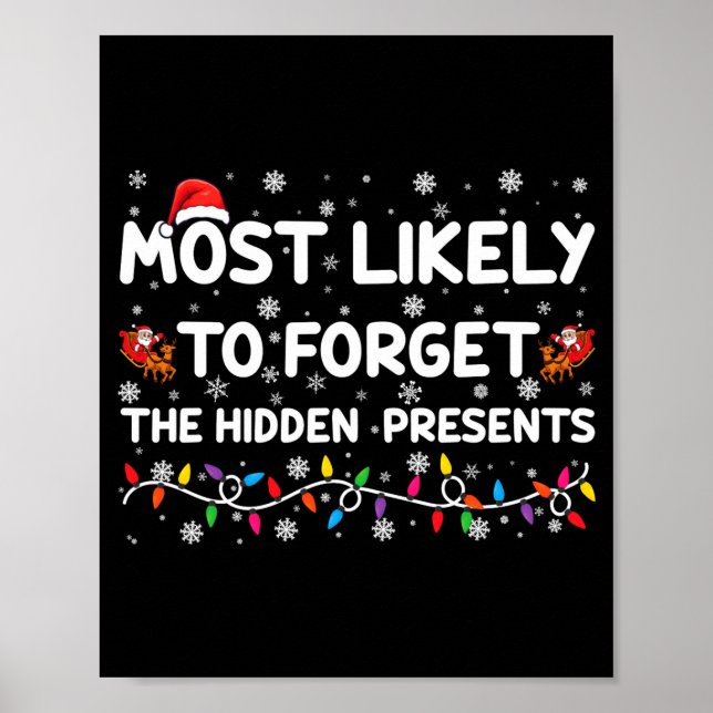 Most Likely To Forget The Hidden Xmas _1  Poster (Front)
