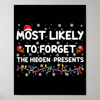 Most Likely To Forget The Hidden Xmas  Poster