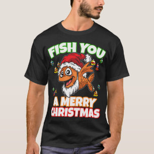 Most Likely To Go Fishing With Santa Fishing Lover T-Shirt