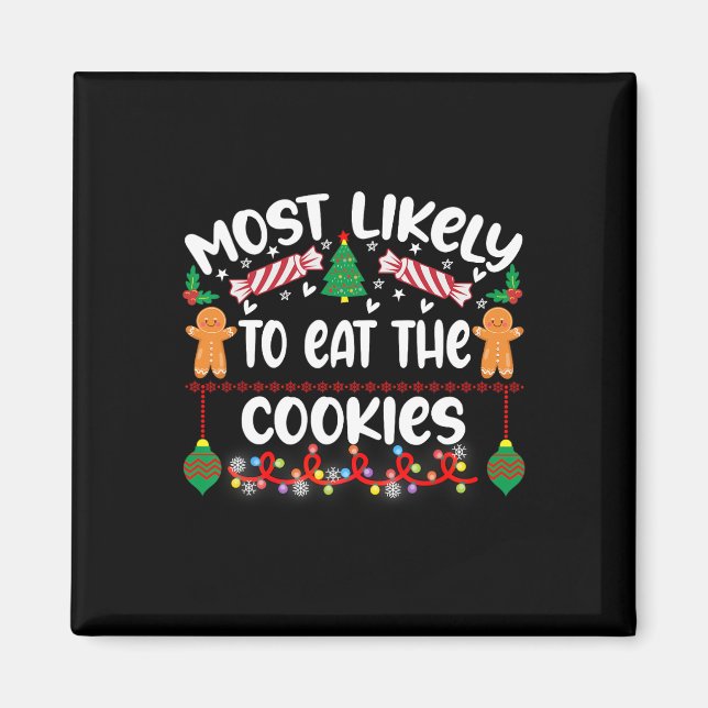 Most Likely To Hate This Xmas Pyjamas Family Chris Magnet (Front)