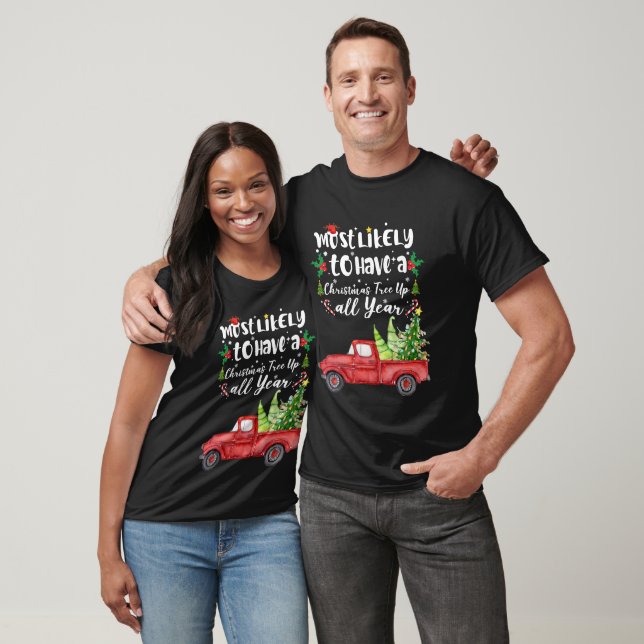 Most Likely To Have Christmas Tree Family T-Shirt (Unisex)