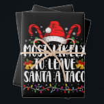Most Likely To Leave Santa A Taco Funny Christmas  Wrapping Paper Sheet<br><div class="desc">Most Likely To Leave Santa A Taco Christmas Funny Xmas</div>
