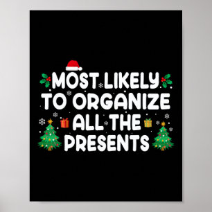 Most Likely To Organise All The Presents Family Ch Poster