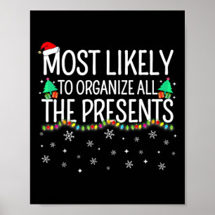 Most Likely To Organise All The Presents Family Ch Poster