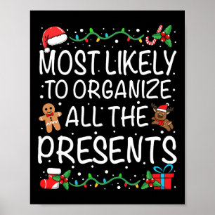 Most Likely To Organise All The Presents Family Ch Poster