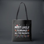 Most Likely To Organise All The Presents Xmas Tote Bag<br><div class="desc">Most Likely To Organise All The Presents Xmas</div>