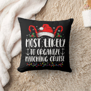 Most Likely To Organise Matching Cruise Cushion