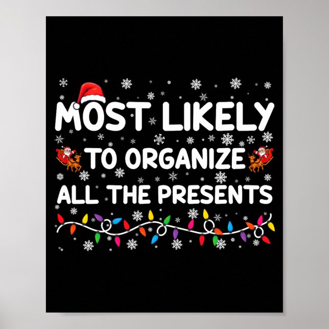 Most Likely To Organize All The Xmas  Poster (Front)