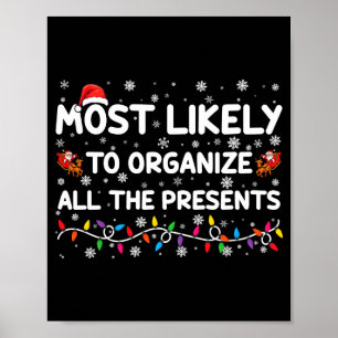 Most Likely To Organize All The Xmas Poster