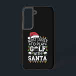 Most Likely To Play Golf With Santa Family Xmas Samsung Galaxy Case<br><div class="desc">Most Likely To Play Golf With Santa Family Christmas</div>