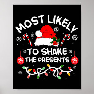 Most Likely To Shake The Xmas Family Matching 2025 Poster