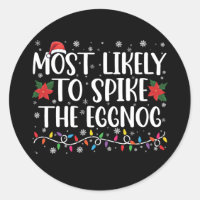 Most Likely To Spike The Eggnog Family Christmas 