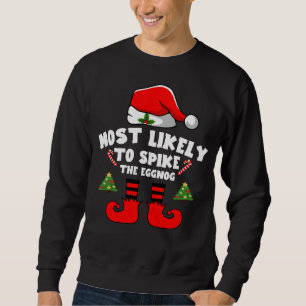 Most likely to spike the eggnog sweatshirt