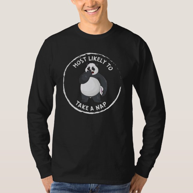 most likely to take a nap T-Shirt (Front)