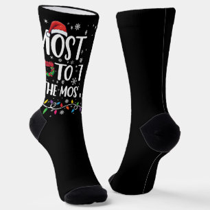 Most Likely To Take The Most Selfies Christmas Socks