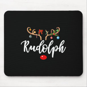Most Likely To Try To Ride Rudolph Matching Couple Mouse Pad