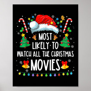 Most Likely To Watch All The Christmas Movies Fami Poster