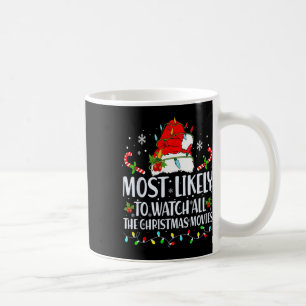 Most Likely To Watch All The Christmas Movies Matc Coffee Mug