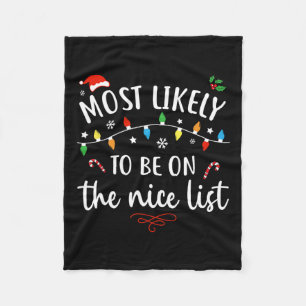 Most likely to watch all the christmas movies xmas fleece blanket