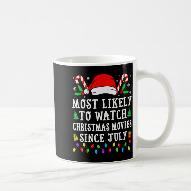 Most Likely To Watch Christmas Movies Since July C Coffee Mug (Right)