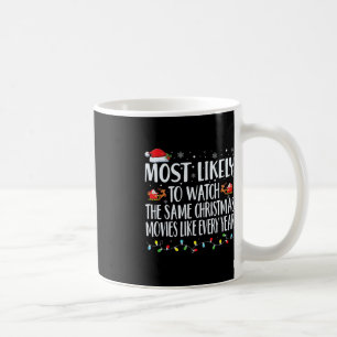 Most Likely to Watch The Same Christmas Movies Chr Coffee Mug