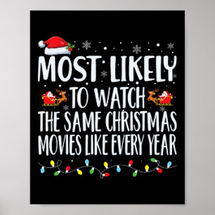 Most Likely To Watch The Same Christmas Movies Chr Poster