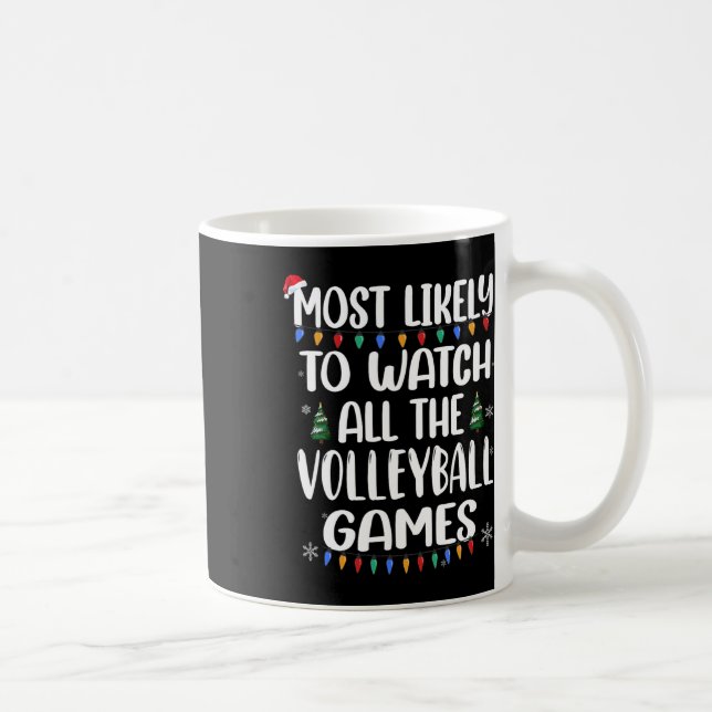 Most Likely Watch Volleyball Games1  Coffee Mug (Right)