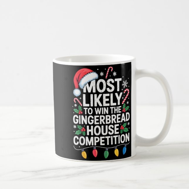 Most Likely Win Gingerbread House Competition Bake Coffee Mug (Right)