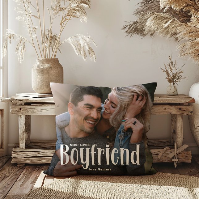 Most Loved BOYFRIEND' Cute Photo Gift  Cushion (Creator Uploaded)