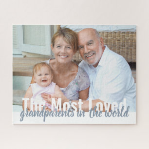 Most Loved Grandparents Personalised Photo Jigsaw Puzzle