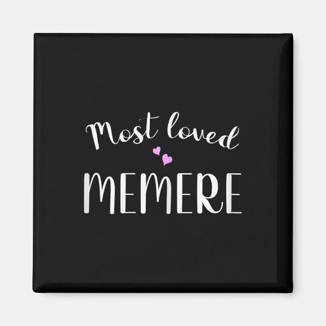 Most Loved Memere Cute Hearts  Magnet (Front)