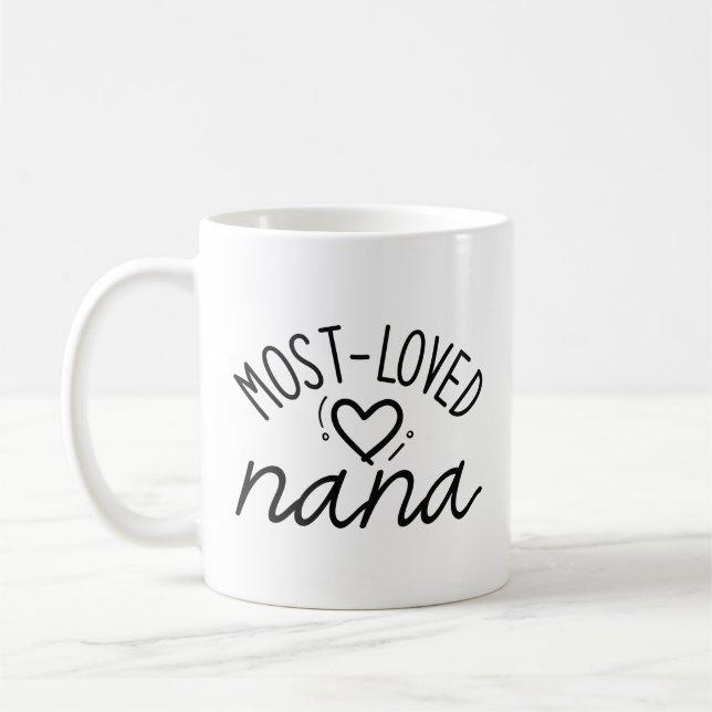 Most-Loved Nana Coffee Mug (Left)