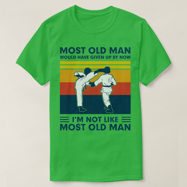 Most Old Man Funny Jiu Jitsu Lover T-Shirt (Design Front)