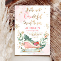 Most Onederful Time Winter Sleigh First Birthday
